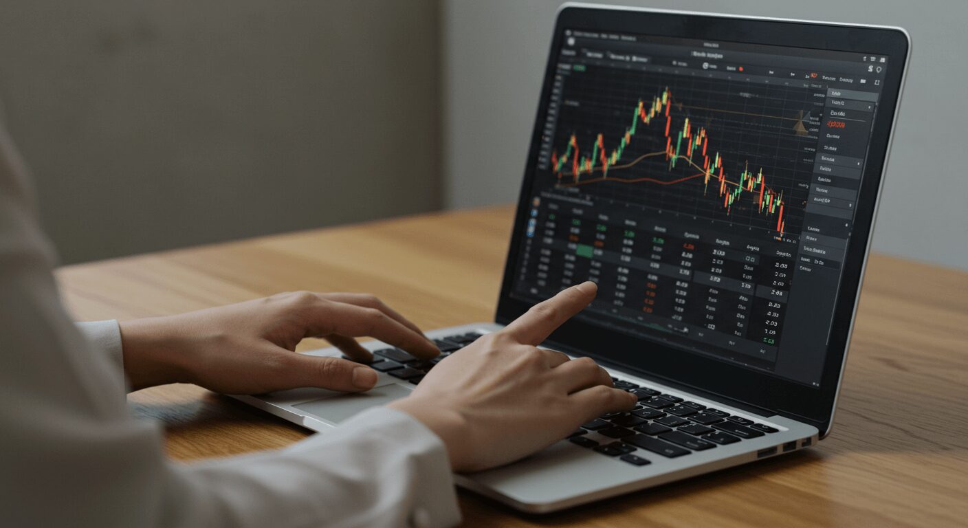 通貨ペアとスプレッドを確認する画面