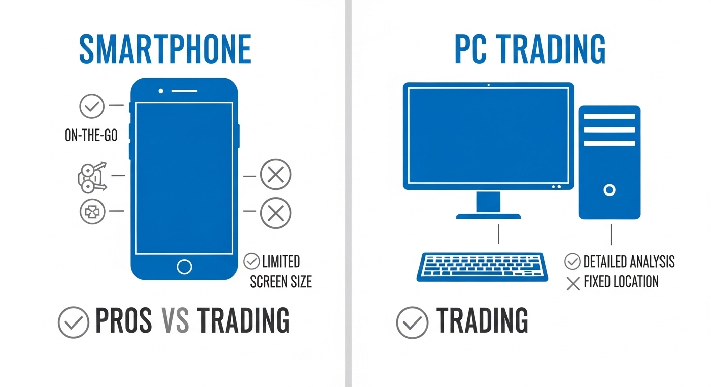 スマホとPCの取引比較